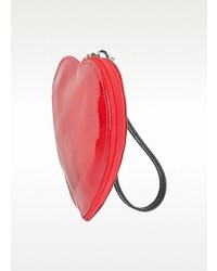 Fontanelli Patent Leather Heart Coin Purse