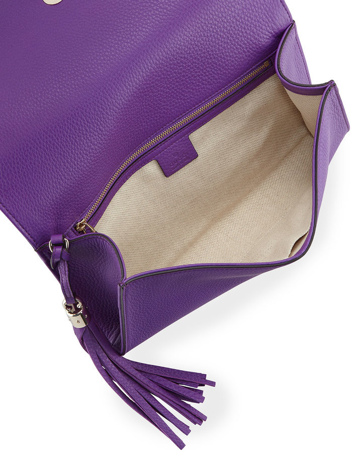 Limelight leather clutch bag Louis Vuitton Purple in Leather - 31448848