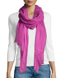 Renee's Accessories Textured Fringe Scarf Berry
