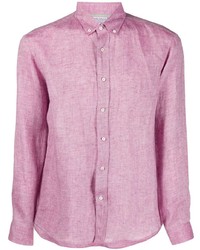 Purple Linen Long Sleeve Shirt