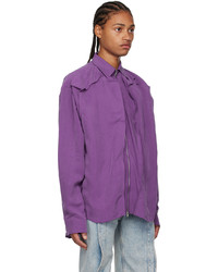 Y/Project Purple Zip Shirt