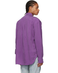 Y/Project Purple Zip Shirt