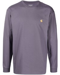 Carhartt WIP Long Sleeve Embroidered Logo T Shirt