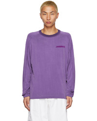 Jacquemus Purple Crewneck Long Sleeve T Shirt