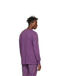Aimé Leon Dore Purple Logo Long Sleeve T Shirt