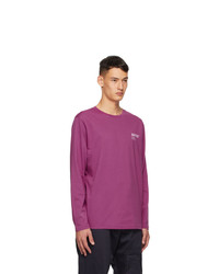 AFFIX Purple Standardized Logo Long Sleeve T Shirt