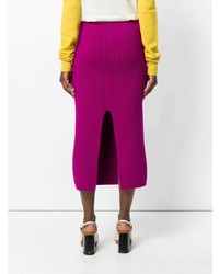 Calvin Klein 205W39nyc Ribbed Bodycon Mid Length Skirt