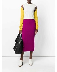 Calvin Klein 205W39nyc Ribbed Bodycon Mid Length Skirt