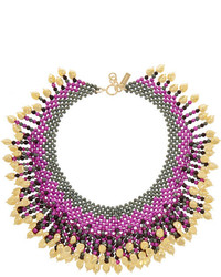 Etro Gold Plated Beaded Necklace