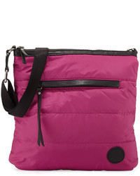 Purple Nylon Crossbody Bag