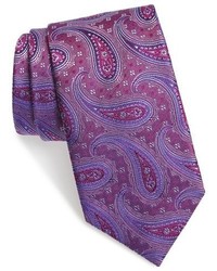 Purple Paisley Silk Tie