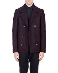 Lanvin Double Faced Peacoat Red
