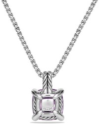 David Yurman Chtelaine Pendant Necklace With Amethyst And Diamonds