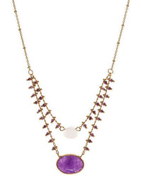 lonna & lilly Double Pendant Layered Necklace