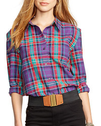 Lauren Ralph Lauren Plaid Cotton Shirt