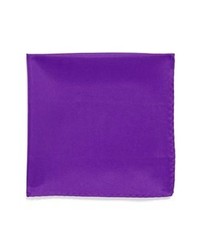 Original Penguin Bond Solid Silk Pocket Square Purple One Size