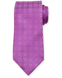 Purple Polka Dot Silk Tie