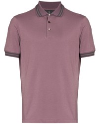 Brunello Cucinelli Contrasting Stripe Short Sleeve Polo Shirt