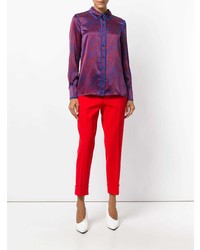 Dvf Diane Von Furstenberg Stripe Print Shirt