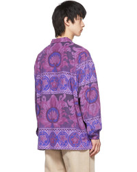 Acne Studios Purple Cotton Shirt