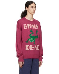 Brain Dead Pink Frogger Sweater