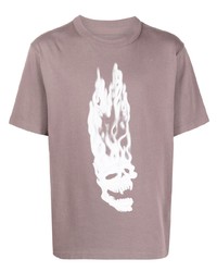 Heron Preston Flaming Skull T Shirt