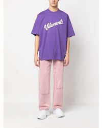 Vetements Logo Print Relaxed Fit T Shirt