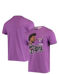 Homage Marvin Bagley Iii Heathered Purple Sacrato Kings Nba Player Graphic Tri Blend T Shirt