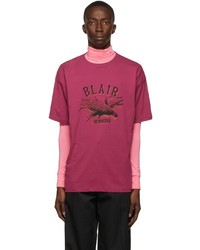 Raf Simons Pink Blair Nebraska Loose T Shirt