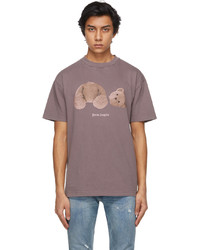 Palm Angels Purple Bear T Shirt