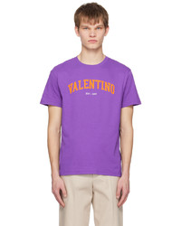 Valentino Purple Print T Shirt