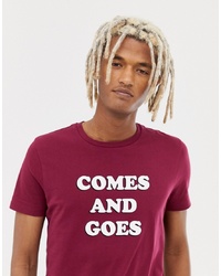 ASOS DESIGN T Shirt With Comes And Goes Print