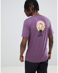 Nike SB T Shirt With Pelican Back Print In Purple 912350 517