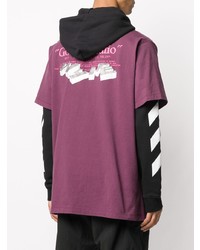 Off-White Double Hooded T Shirt