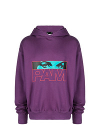 Pam Perks And Mini Logo Eye Print Hoodie