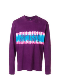 Purple Print Long Sleeve T-Shirt