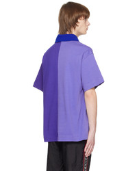 VERSACE JEANS COUTURE Purple Spread Collar Polo