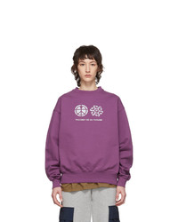 Purple Print Sweatshirt