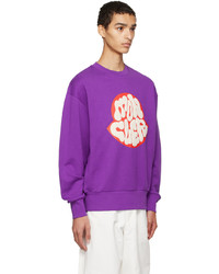 Moncler Purple Graphic Sweatshirt