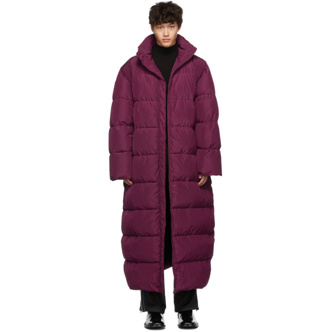 pink oversized puffer jacket