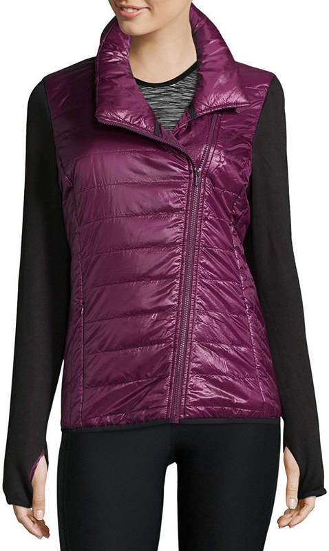 Xersion Mixed Puffer Jacket Tall, $69 | jcpenney | Lookastic