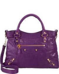 Purple Satchel Bag