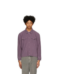 Homme Plissé Issey Miyake Purple Pleated Tailored Jacket