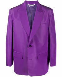 Purple Silk Blazer