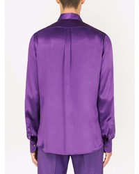 Dolce & Gabbana Tuxedo Silk Shirt