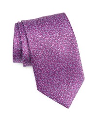 David Donahue Silk X Long Tie In Berry At Nordstrom