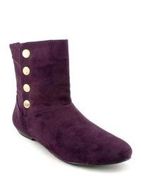 Chinese Laundry Noelle Purple Faux Suede Fashion Ankle Boots