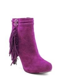 Sam Edelman Keegan Purple Suede Fashion Ankle Boots