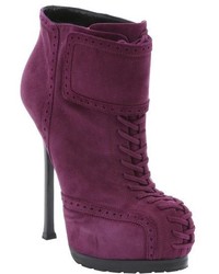 Purple Suede Boots