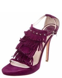 Christian Dior Fringe Suede Sandals